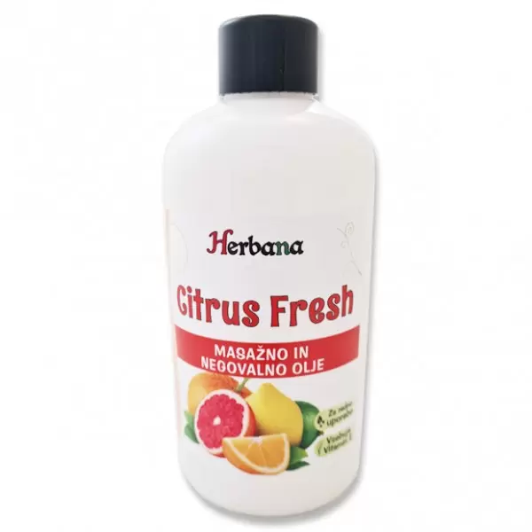 Citrus fresh masažno olje - Herbana